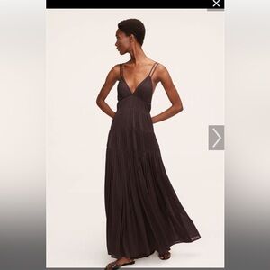 Rebecca taylor Rushed mesh maxi dress